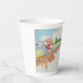 ハンプティダンプティオンウォールマザーグース子供部屋韻 紙コップ (正面)