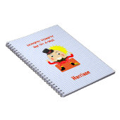 ハンプティダンプティカウト子供部屋リパーソナライズされたーム ノートブック (右側)