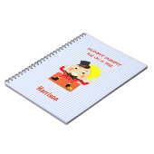 ハンプティダンプティカウト子供部屋リパーソナライズされたーム ノートブック (左側)