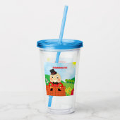 ハンプティダンプティキッズ子供部屋リームカット アクリルタンブラー (裏面)