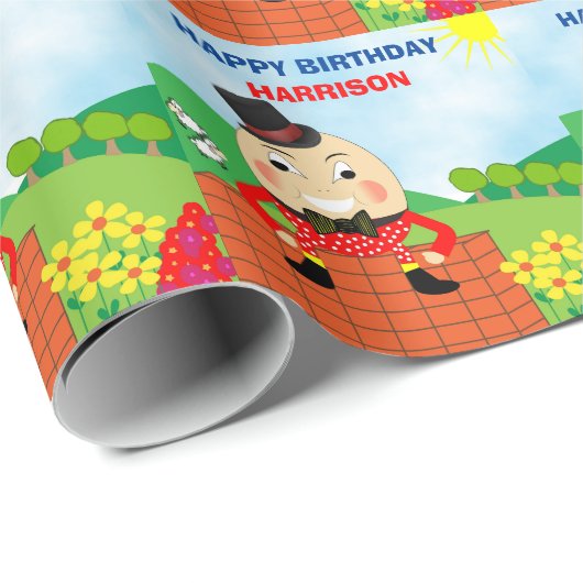ハンプティダンプティテーマ子供の誕生日 ラッピングペーパー (ロールコーナー)