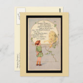 ハンプティダンプティ子供部屋ライム ポストカード (正面/裏面)