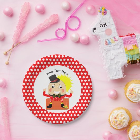 ハンプティダンプティ子供部屋リームカパーソナライズされたット ペーパープレート (パーティー)