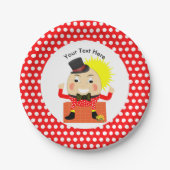 ハンプティダンプティ子供部屋リームカパーソナライズされたット ペーパープレート (正面)