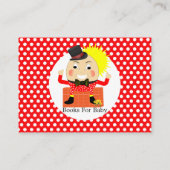 ハンプティダンプティ子供部屋流韻かわいい本のためのベビー エンクロージャーカード (裏面)