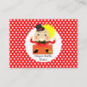 ハンプティダンプティ子供部屋韻ベビーおむつラッフル エンクロージャーカード (裏面)