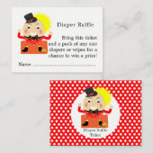 ハンプティダンプティ子供部屋韻ベビーおむつラッフル エンクロージャーカード (正面/裏面)