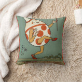 ハンプティダンプティ、ヴィンテージマザーグース子供部屋韻 クッション (ブランケット)