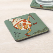 ハンプティダンプティ、ヴィンテージマザーグース子供部屋韻 コースター (左側)