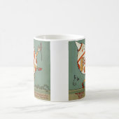 ハンプティダンプティ、ヴィンテージマザーグース子供部屋韻 コーヒーマグカップ (中央)