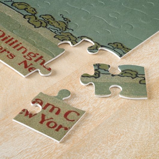 ハンプティダンプティ、ヴィンテージマザーグース子供部屋韻 ジグソーパズル (側面)