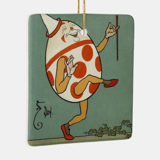 ハンプティダンプティ、ヴィンテージマザーグース子供部屋韻 セラミックオーナメント (右)