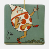 ハンプティダンプティ、ヴィンテージマザーグース子供部屋韻 セラミックオーナメント (裏面)