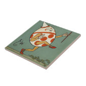 ハンプティダンプティ、ヴィンテージマザーグース子供部屋韻 タイル (側面)