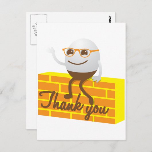 ハンプティ感謝していダンプティ ポストカード (正面/裏面)