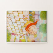 ハンプティ・ダンプティが壁に座った ジグソーパズル (横)