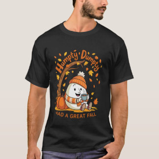 ハンプティ・ダンプティの大きな転落 サンクスギビング 秋 Tシャツ