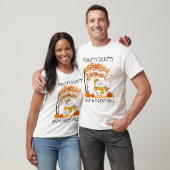 ハンプティ・ダンプティの転落事故 楽しい卵の感謝祭 Tシャツ (ユニセックス)