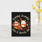 ハンプティ・ダンプティはすごい勢いで落下した みんな楽しい秋を ハッピーフォール カード (黄色い花)