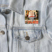 ハンプティ・ダンプティはワンダーランドの壁にすわっていた 缶バッジ (インサイチュ)