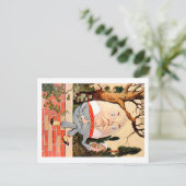 ハンプティ・ダンプティはワンダーランドの壁に座った ポストカード (スタンド正面)