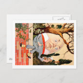 ハンプティ・ダンプティはワンダーランドの壁に座った ポストカード (正面/裏面)