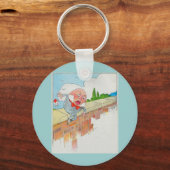 ハンプティ・ダンプティは壁に座った キーホルダー (正面)
