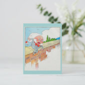 ハンプティ・ダンプティは壁に座った ポストカード (スタンド正面)