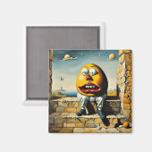 ハンプティ・ダンプティは壁の上に座る マグネット (正面/裏面)