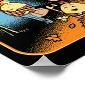 ハンプティ・ダンプティは素晴らし秋おもしろいノベルティの男性Wを持っていた ポスター (角)