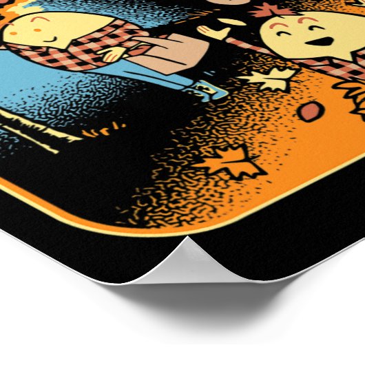 ハンプティ・ダンプティは素晴らし秋おもしろいノベルティの男性Wを持っていた ポスター (角)