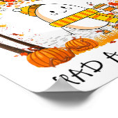 ハンプティ・ダンプティは素晴らし秋感謝祭の秋を迎えた ポスター (角)