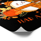 ハンプティ・ダンプティは素晴らし秋感謝祭の秋を迎えた ポスター (角)