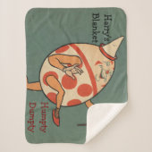 ハンプティ・ダンプティ・キッズパーソナライズされたズ シェルパブランケット (正面)