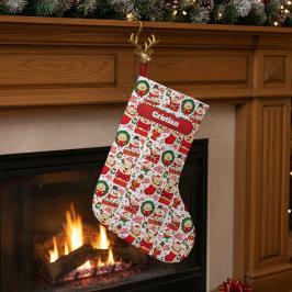 ハンプティ・ダンプティ クリスマス かわいい オーダーメイド ラージクリスマスストッキング