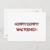 ハンプティ・ダンプティ ポストカード (正面/裏面)