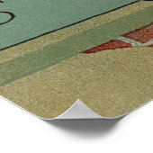 ハンプティ・ダンプティ、ヴィンテージ・マザー・グース・ナースリーライム ポスター (角)