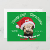 ハンプデイカメルクリスマス シーズンポストカード (正面/裏面)