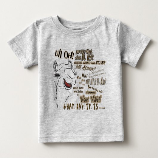 ハンプデイカメル ベビーTシャツ (正面)