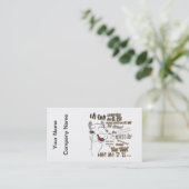 ハンプデイカメル 名刺 (スタンド正面)