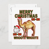ハンプデイキャメルサンタクリスマスTシャツNM.png シーズンポストカード (正面/裏面)