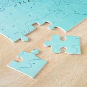 ハンプトンのビーチニューハンプシャー(1957年)のヴィンテージの地図 ジグソーパズル (側面)