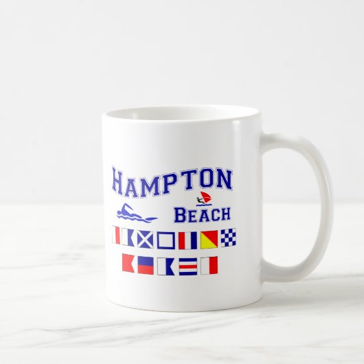 ハンプトンのビーチ、NH コーヒーマグカップ (右)