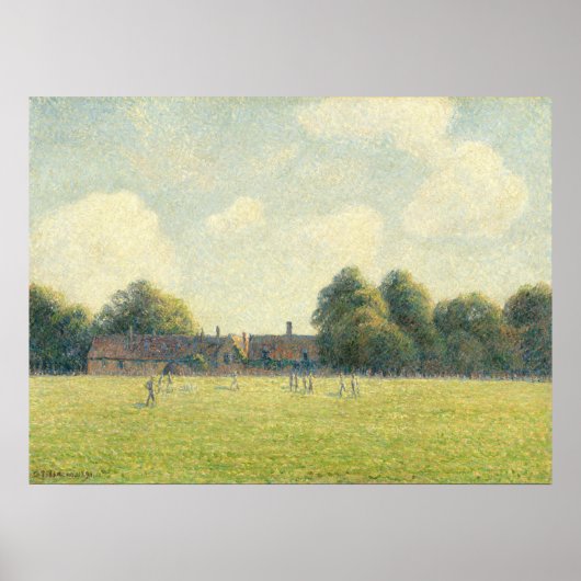 ハンプトンコートグリーン – カミーリピサロファインアート ポスター (正面)