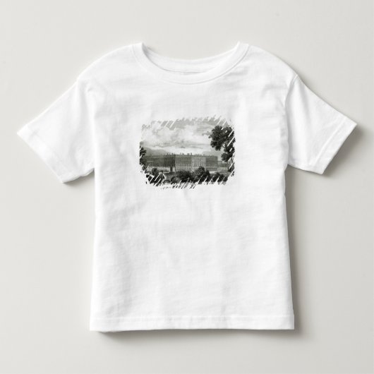 ハンプトンコート宮殿で芝生を転がること トドラーTシャツ (正面)