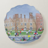 ハンプトンコート1993年のドラゴンのボート競争 ラウンドクッション (裏面)