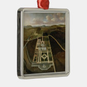 ハンプトンコート、Herefordshire、c.の南見通し メタルオーナメント (右)