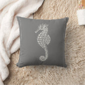 ハンプトンスタイルシーホース クッション (ブランケット)