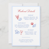 ハンプトンズでの独身最後の夜 招待状 (裏面)