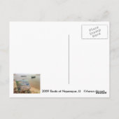 ハンプトンズ・ナペクで船を運ぶ ポストカード (裏面)